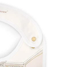 Atelier Choux Paris Organic Cotton French Bedroom Reversible Satin Bib