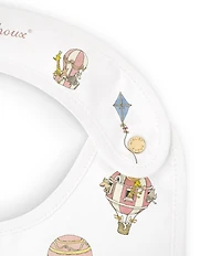 Atelier Choux Paris Organic Cotton Hot Air Balloon Reversible Satin Bib