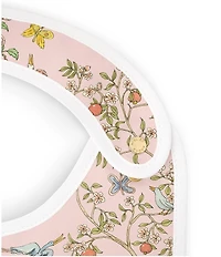 Atelier Choux Paris Organic Cotton In Bloom Reversible Satin Bib