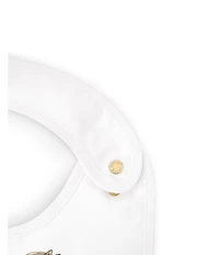 Atelier Choux Paris Organic Cotton Rocking Horse Reversible Satin Bib