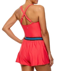 Athena Good Karma Cross Back Swim Romper