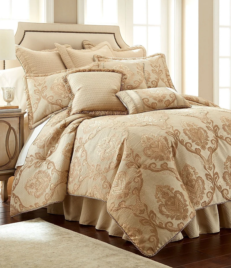 Austin Horn Classics Prosper Embroidered Medallion Boudoir Pillow