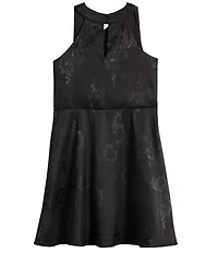 Ava & Yelly Big Girls Embossed Satin A-line Dress