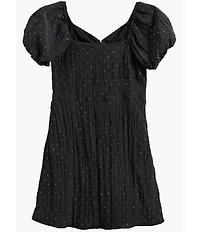 Ava & Yelly Big Girls Short Sleeve Rinestone Taffeta Dress