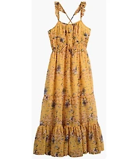 Ava & Yelly Big Girls Sleeveless Floral-Printed Long Dress