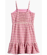 Ava & Yelly Big Girls Boucle Sleeveless Ruffle Hem Dress