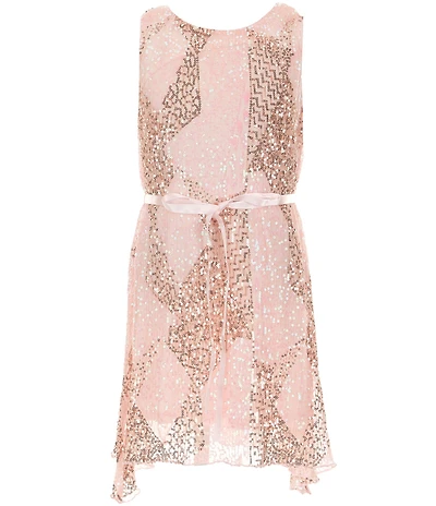 Ava & Yelly Big Girls Sleeveless Sequin-Embellished Pattern Asymmetrical-Hem Dress