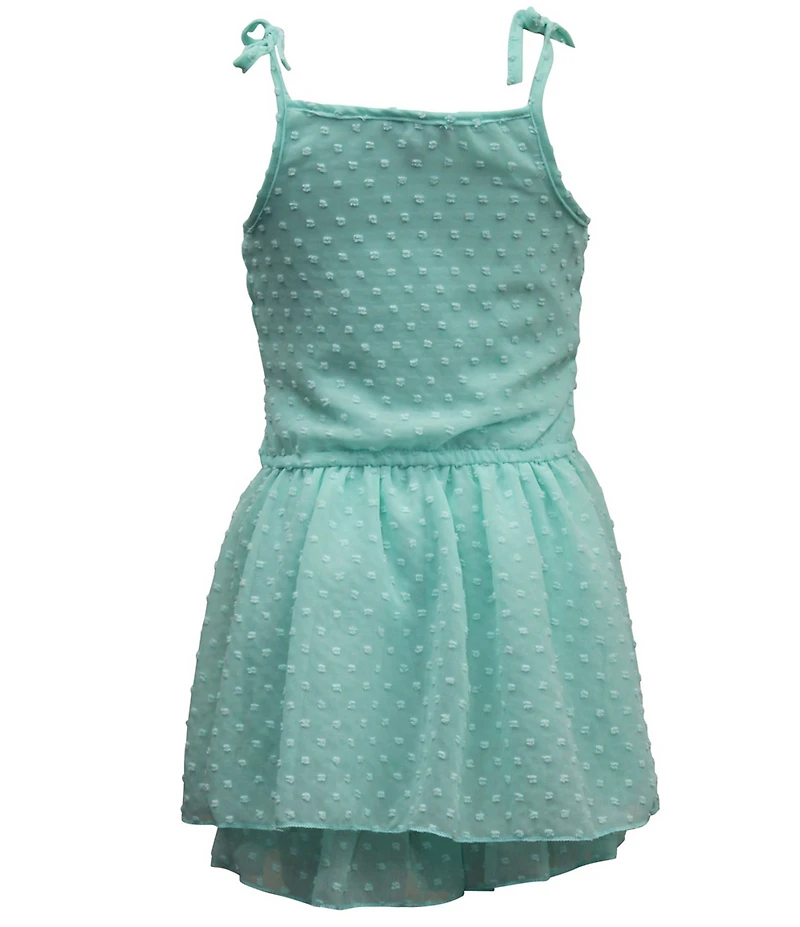 Ava & Yelly Little Girls Sleeveless Clip-Dot Romper