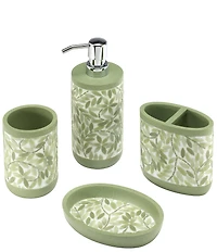 Avanti Linens Stratford Green Collection 4-Piece Bath Accessory Set