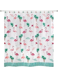 Avanti Linens 13-Piece Flamingo Paradise Shower Curtain And Hook Set