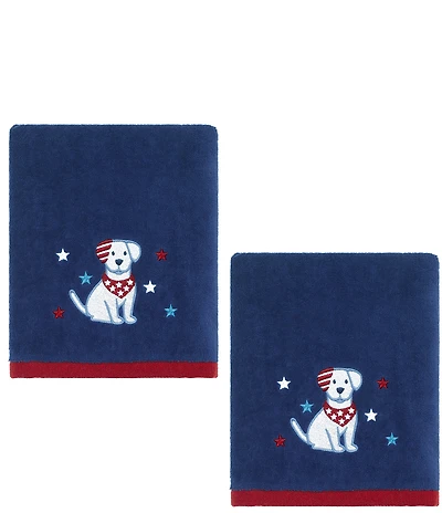 Avanti Linens Americana Paw-triot 2-Pack Hand Towel Set