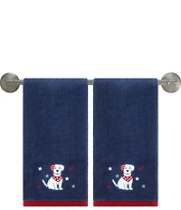 Avanti Linens Americana Paw-triot 2-Pack Hand Towel Set
