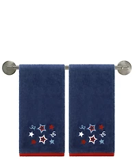 Avanti Linens Americana Stars Collection 2-Pack Hand Towel Set