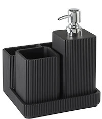 Avanti Linens Chelsea Ribbed 3-Piece Bath Accessory Set