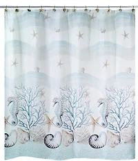 Avanti Linens Coastal Terrazzo Shower Curtain