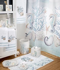 Avanti Linens Coastal Terrazzo Shower Curtain