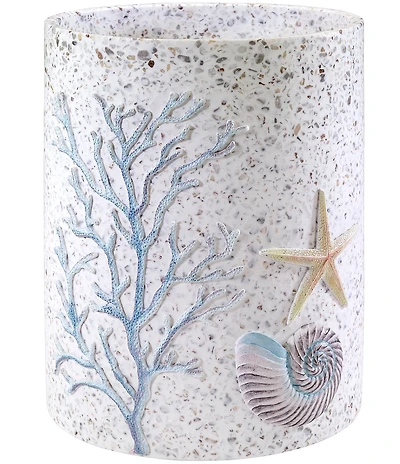 Avanti Linens Coastal Terrazzo Wastebasket