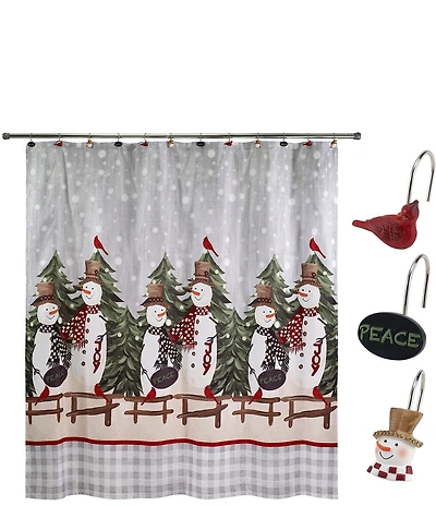 Avanti Linens Country Friends Collection 13-Piece Shower Curtain And Hook Set