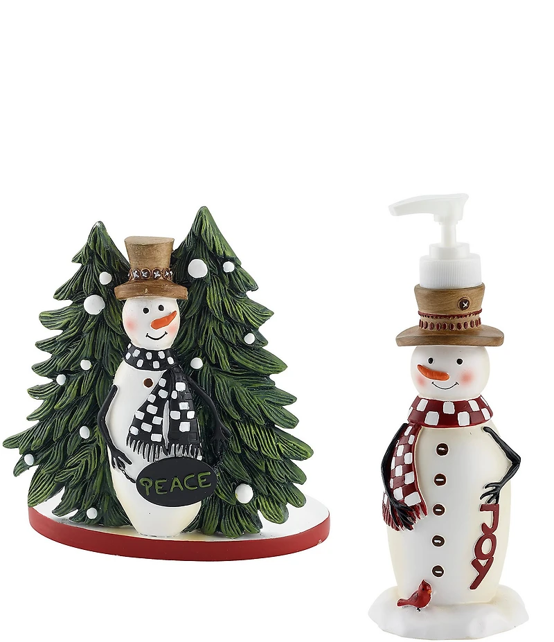 Avanti Linens Country Friends Collection Toothbrush Holder And Lotion Pump Dispenser Set