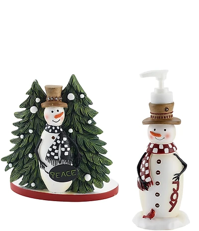 Avanti Linens Country Friends Collection Toothbrush Holder And Lotion Pump Dispenser Set