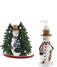 Avanti Linens Country Friends Collection Toothbrush Holder And Lotion Pump Dispenser Set