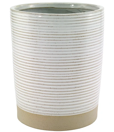 Avanti Linens Drift Collection Textured Ribbed Wastebasket