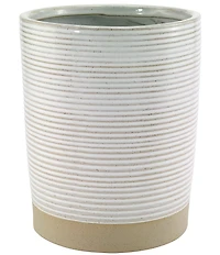 Avanti Linens Drift Collection Textured Ribbed Wastebasket