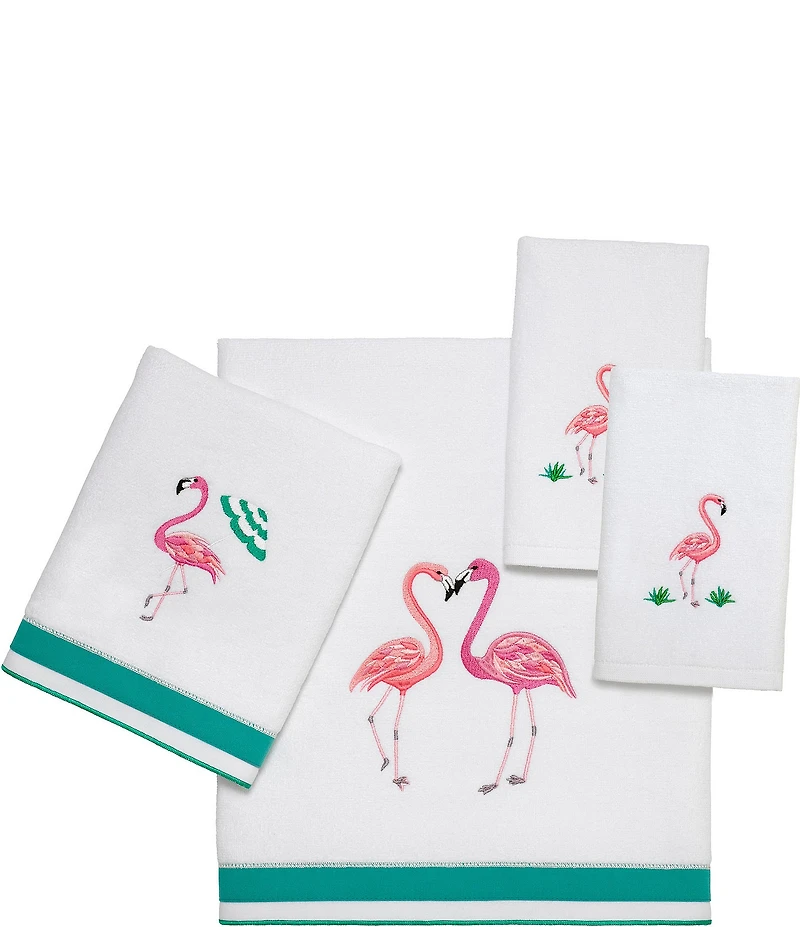 Avanti Linens Flamingo Paradise 4-Piece Bath Towel Set