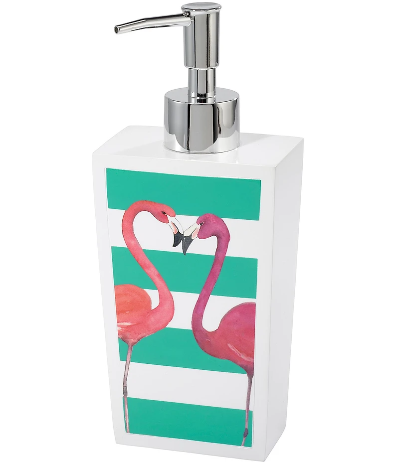 Avanti Linens Flamingo Paradise Collection 4-Piece Bath Accessory Set