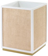 Avanti Linens Haven Collection Panel Framed Wastebasket