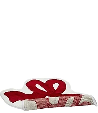 Avanti Linens Holiday Collection Christmas Bows Decorative Bath Rug