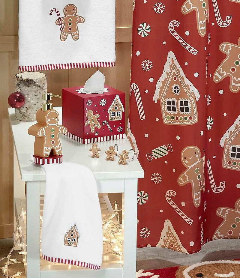 Avanti Linens Holiday Collection Figural Gingerbread Man Dispenser