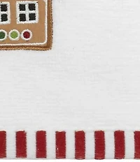 Avanti Linens Holiday Collection Gingerbread Man Decorative Embroidered Bath Towel Set