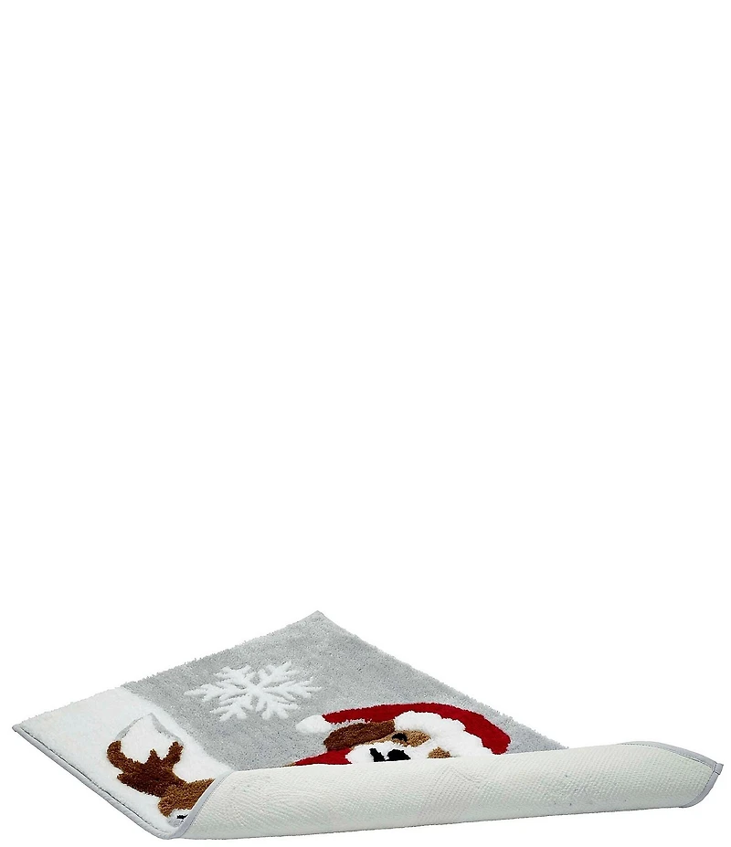 Avanti Linens Holiday Collection Santa Dog Decorative Bath Rug