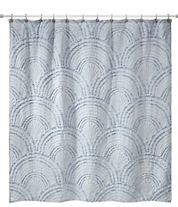 Avanti Linens Modern Shells Blue Shower Curtain