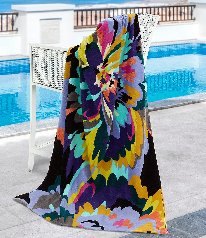 Avanti Linens x Nicole Miller Bright Bloom Beach Towel