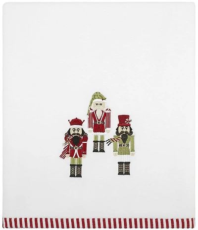 Avanti Linens Peppermint Nutcracker Embroidered Bath Towel Set