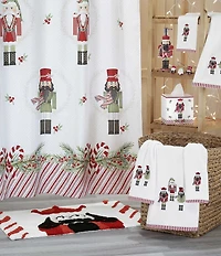 Avanti Linens Peppermint Nutcracker Shower Curtain
