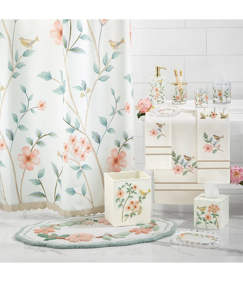 Avanti Linens Pretty Birds Collection Covered Jar