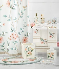 Avanti Linens Pretty Birds Collection Decorative Wastebasket