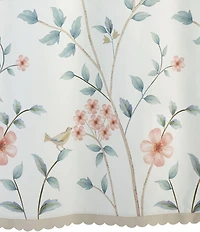Avanti Linens Pretty Birds Collection Floral Printed Shower Curtain