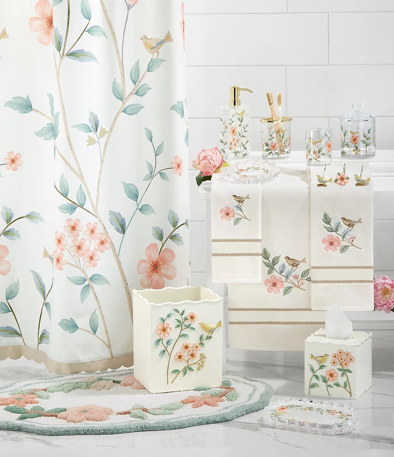 Avanti Linens Pretty Birds Collection Glass Tumbler