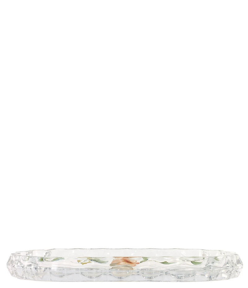 Avanti Linens Pretty Birds Scalloped Tray