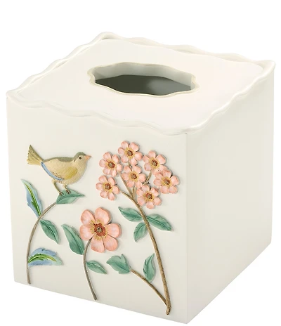 Avanti Linens Pretty Birds Collection Tissue Box Cover