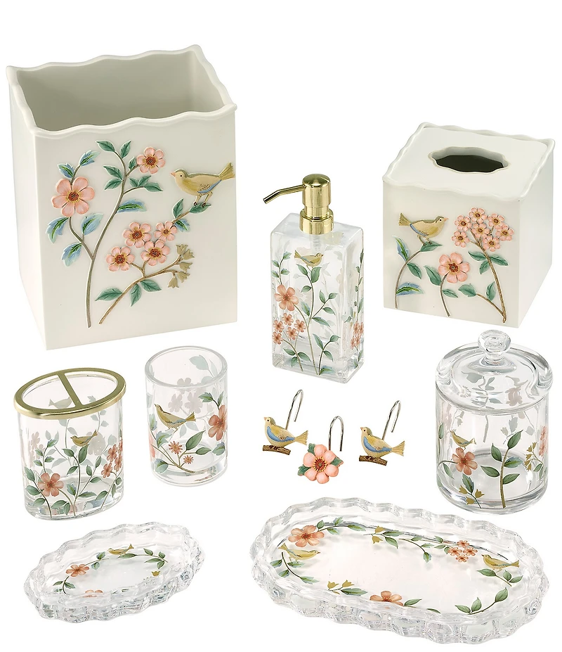 Avanti Linens Pretty Birds Collection Tissue Box Cover