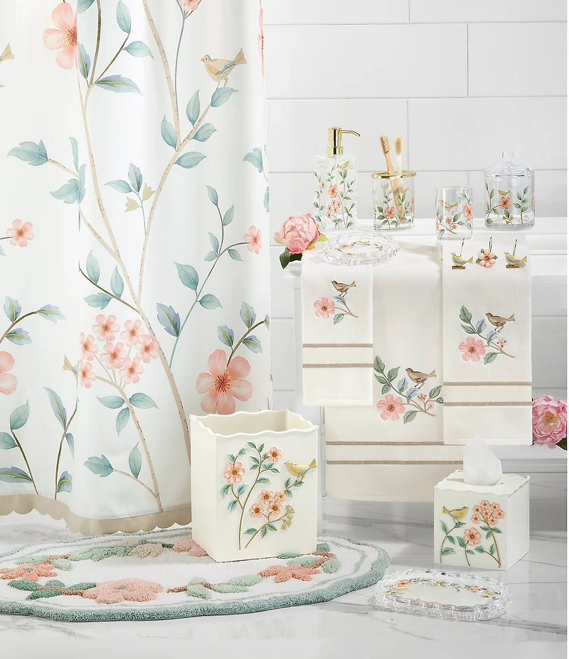 Avanti Linens Pretty Birds Collection Toothbrush Holder