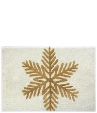 Avanti Linens Snowflakes Decorative Holiday Bath Rug