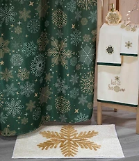 Avanti Linens Snowflakes Decorative Holiday Bath Rug