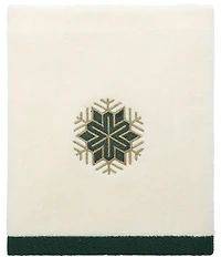 Avanti Linens Snowflakes Embroidered Decorative Bath Towel Set
