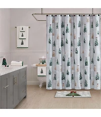 Avanti Linens Snowy Pines Decorative Holiday Bath Rug